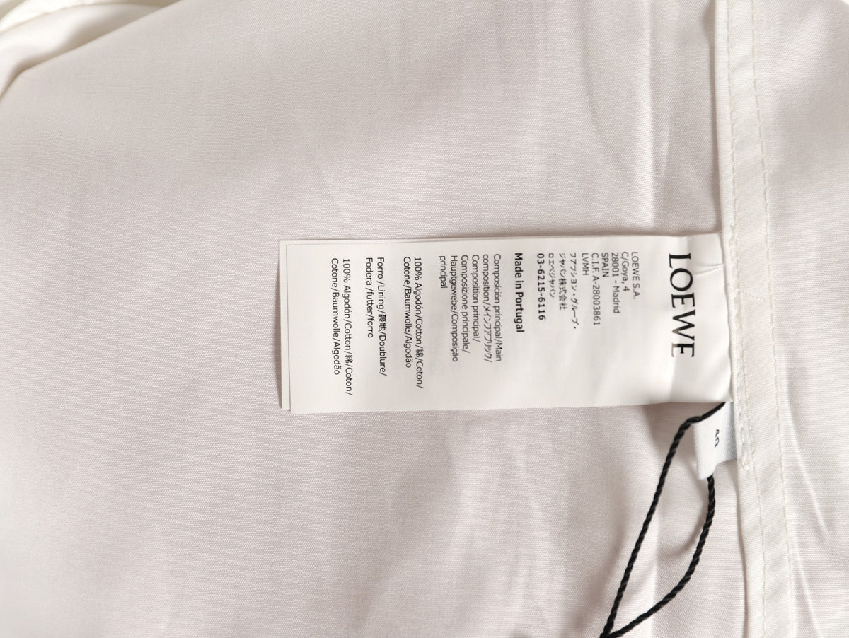 Loewe Anagram Pocket Ivory Long-Sleeve Shirt
