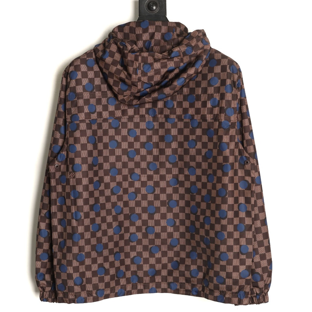 Louis Vuitton LV 26FW Damier Polka-Dot Hooded Windbreaker Jacket
