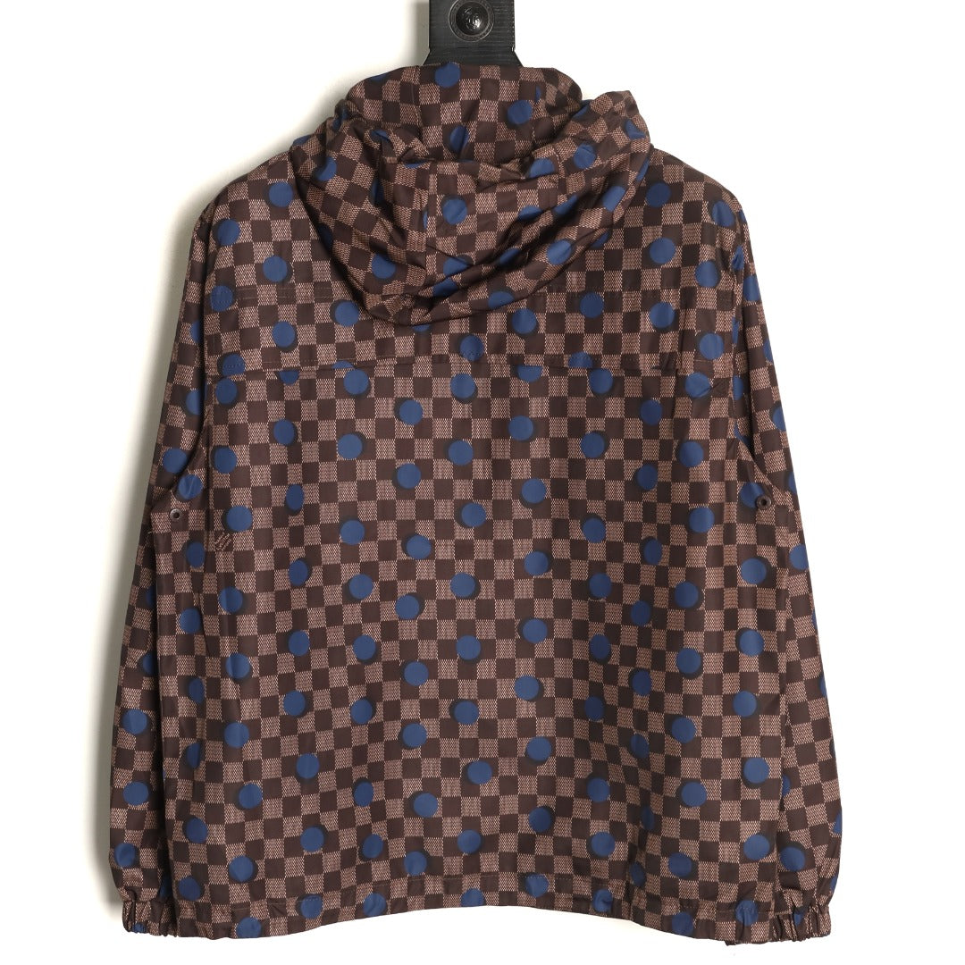Louis Vuitton LV 26FW Damier Polka-Dot Hooded Windbreaker Jacket