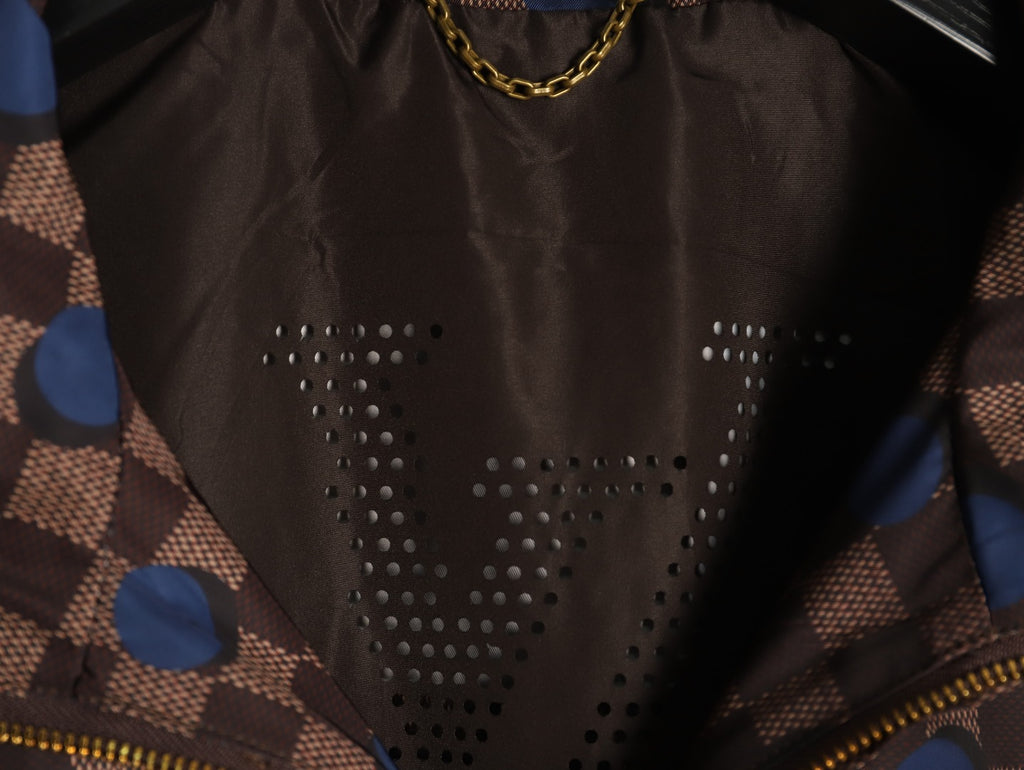 Louis Vuitton LV 26FW Damier Polka-Dot Hooded Windbreaker Jacket