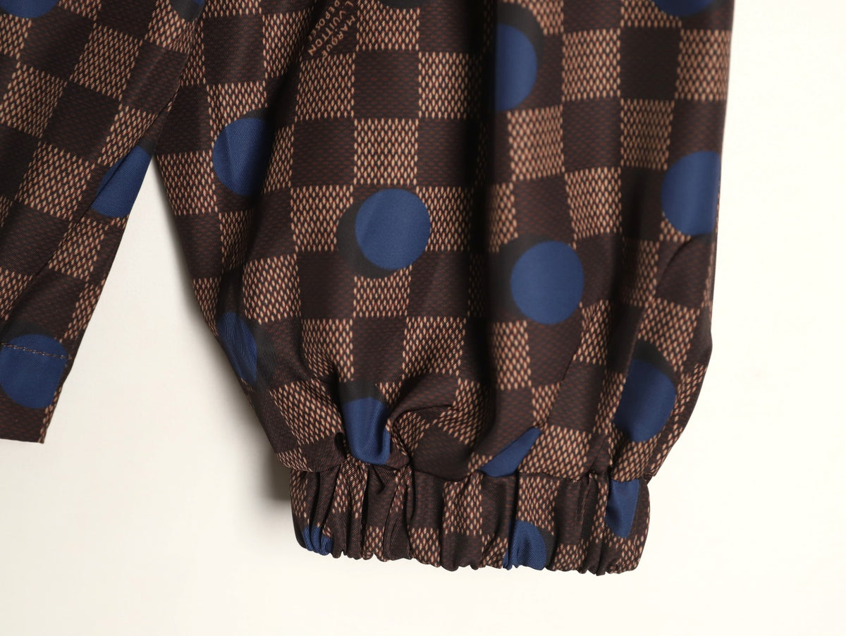 Louis Vuitton LV 26FW Damier Polka-Dot Hooded Windbreaker Jacket