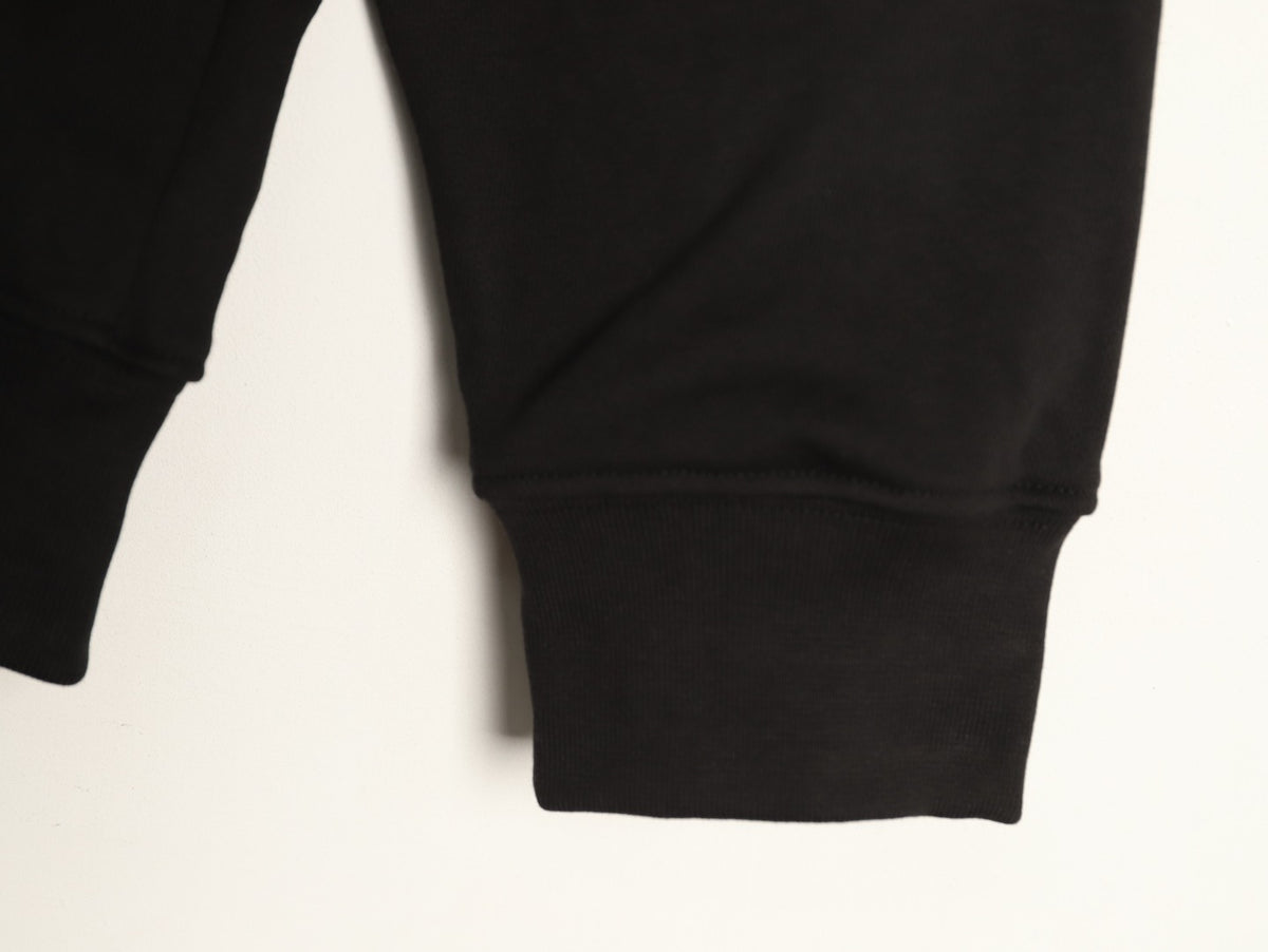 Moncler 26SS Contrast Emblem Logo Black Crewneck Sweatshirt