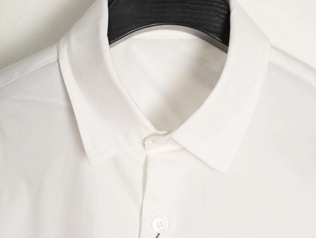 Dior 25SS 1947 Embroidered Pocket White Long-Sleeve Shirt