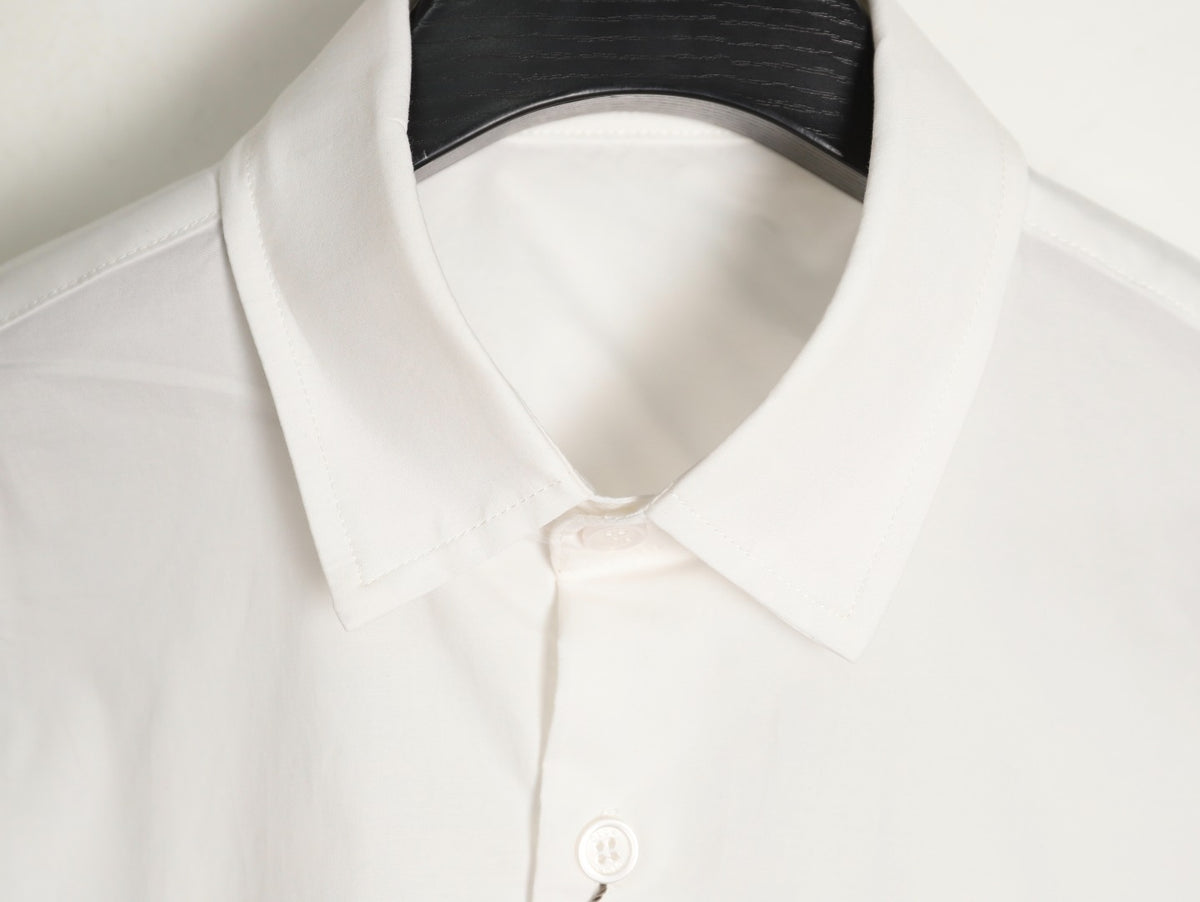 Dior 25SS 1947 Embroidered Pocket White Long-Sleeve Shirt