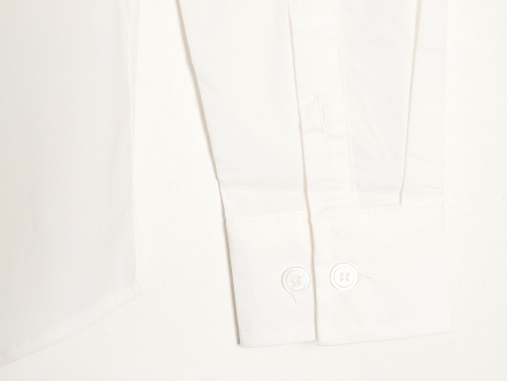 Dior 25SS 1947 Embroidered Pocket White Long-Sleeve Shirt