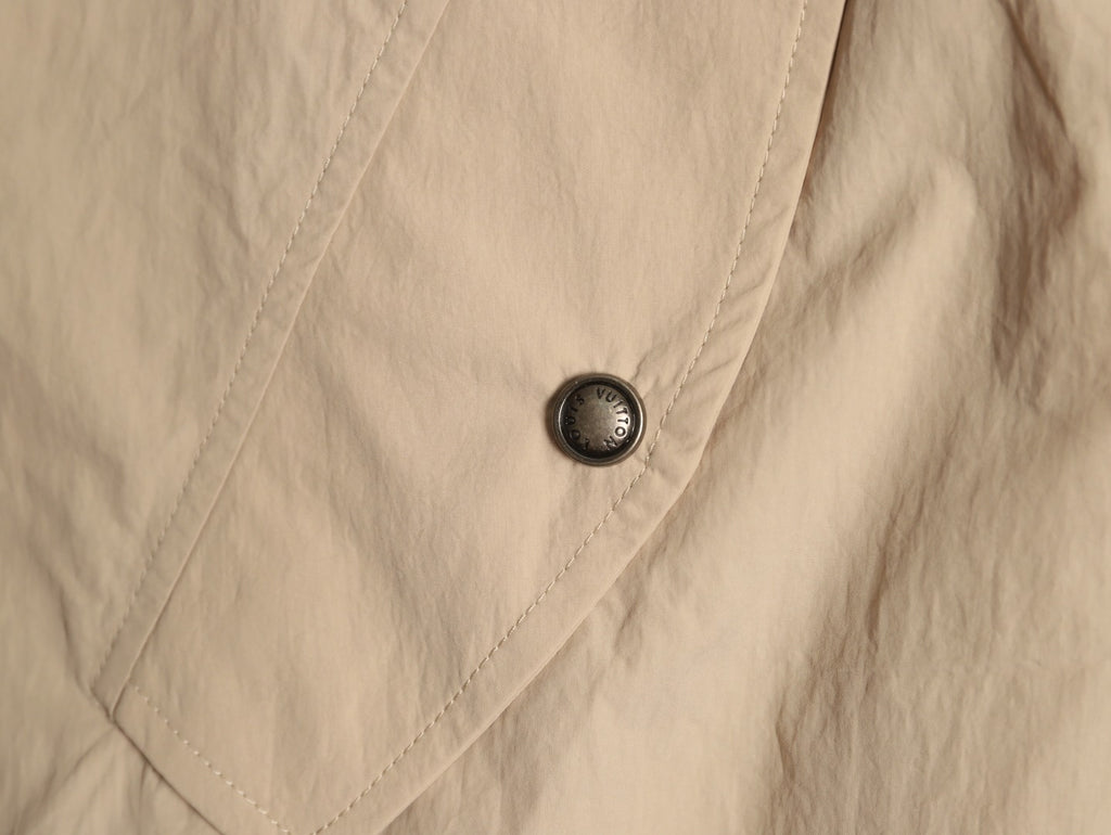 Louis Vuitton LV Reversible Monogram Beige Hooded Windbreaker Jacket