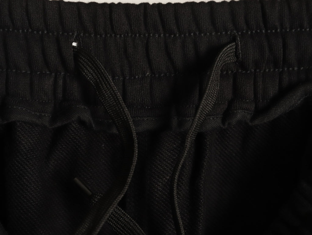 Burberry Check Side-Panel Black Jogger Pants
