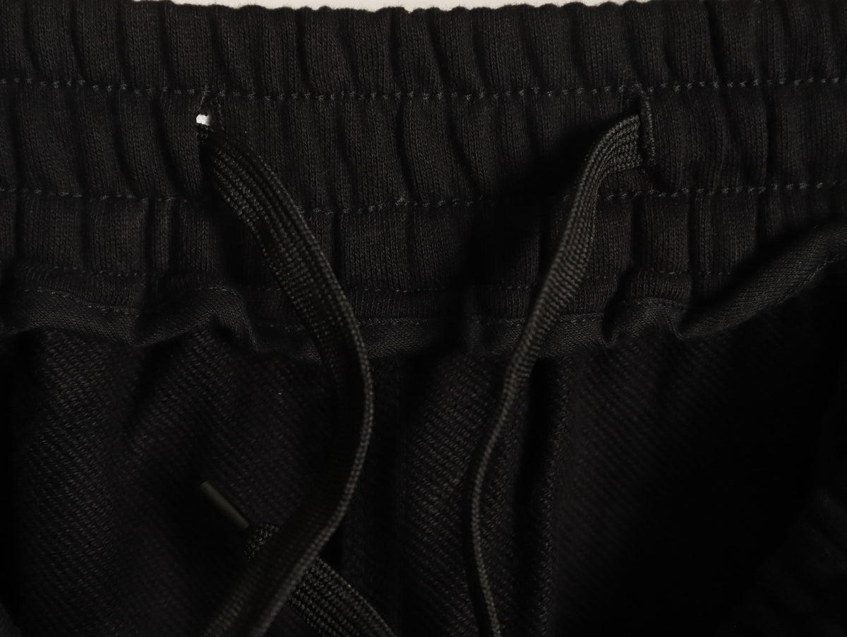 Burberry Check Side-Panel Black Jogger Pants