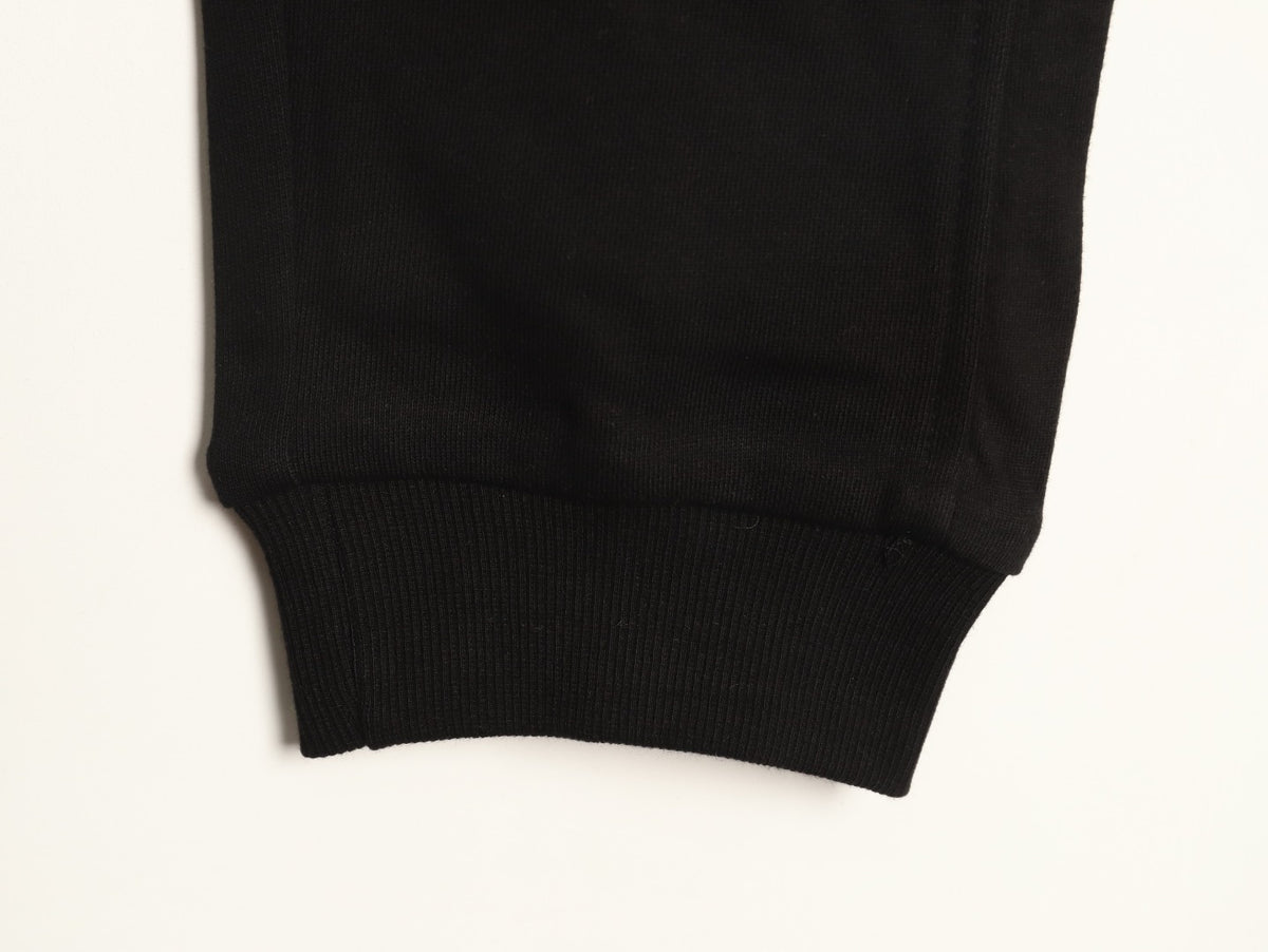 Burberry Check Side-Panel Black Jogger Pants