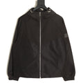 Louis Vuitton Tonal Monogram Panel Black Hooded Shell Jacket