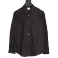 Burberry Equestrian Knight Embroidered Black Long-Sleeve Shirt