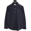 Burberry Equestrian Knight Embroidered Navy Long-Sleeve Shirt
