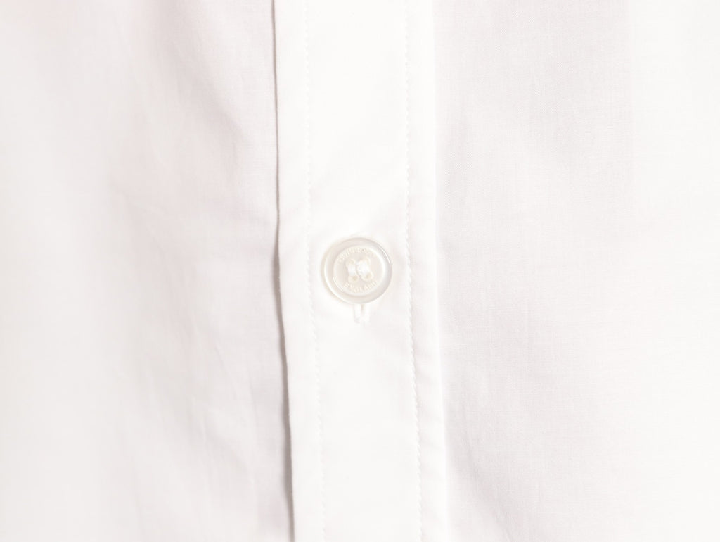Burberry TB Monogram Embroidered White Long-Sleeve Shirt