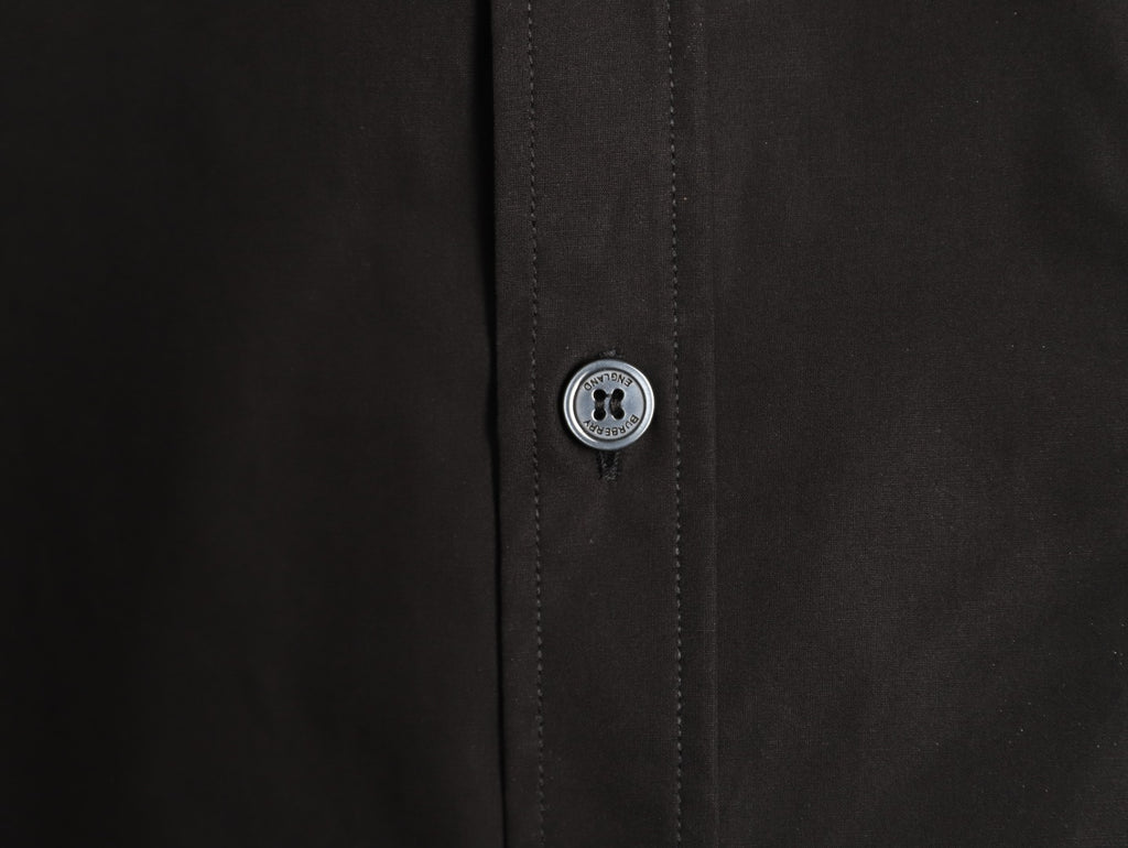 Burberry TB Monogram Embroidered Black Long-Sleeve Shirt