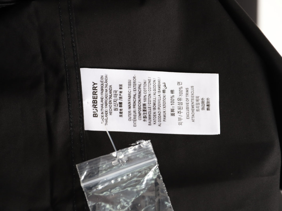Burberry TB Monogram Embroidered Black Long-Sleeve Shirt