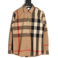 Burberry Classic Large Check Beige Cotton Long-Sleeve Shirt