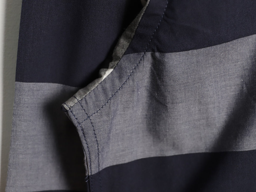Burberry Classic Large Check Navy Cotton Long-Sleeve Shirt