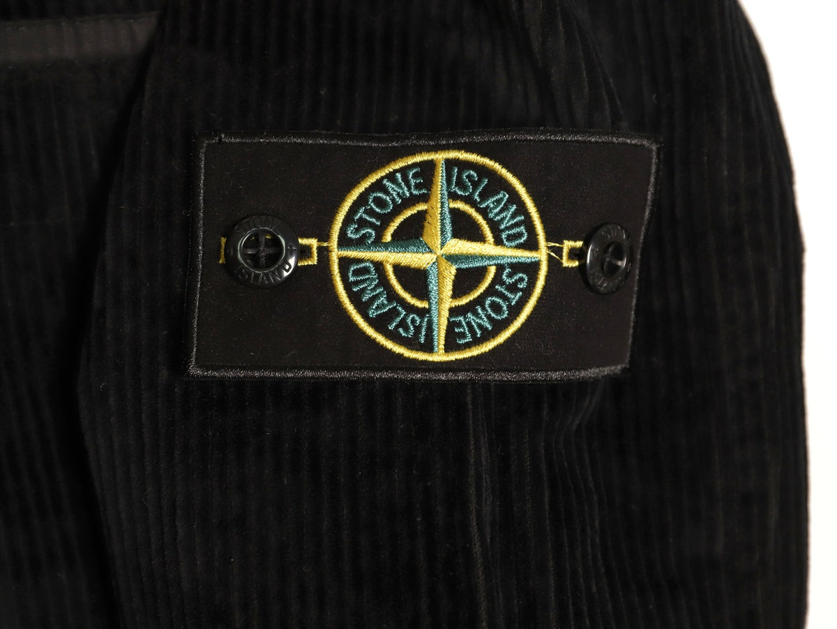 Stone Island Black Compass Badge Chest Pocket Overshirt