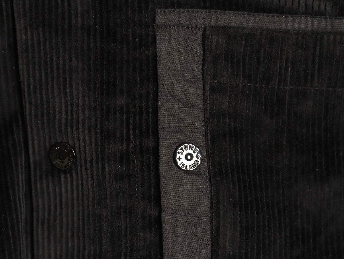 Stone Island Black Compass Badge Chest Pocket Overshirt