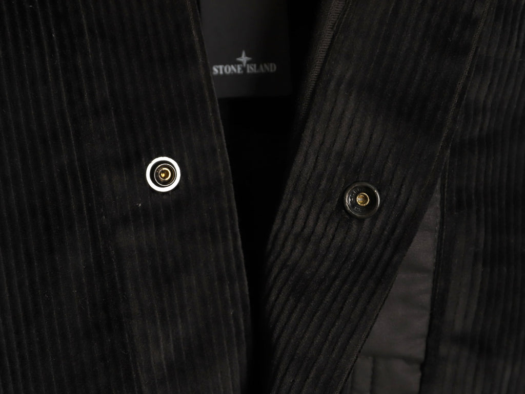 Stone Island Black Compass Badge Chest Pocket Overshirt