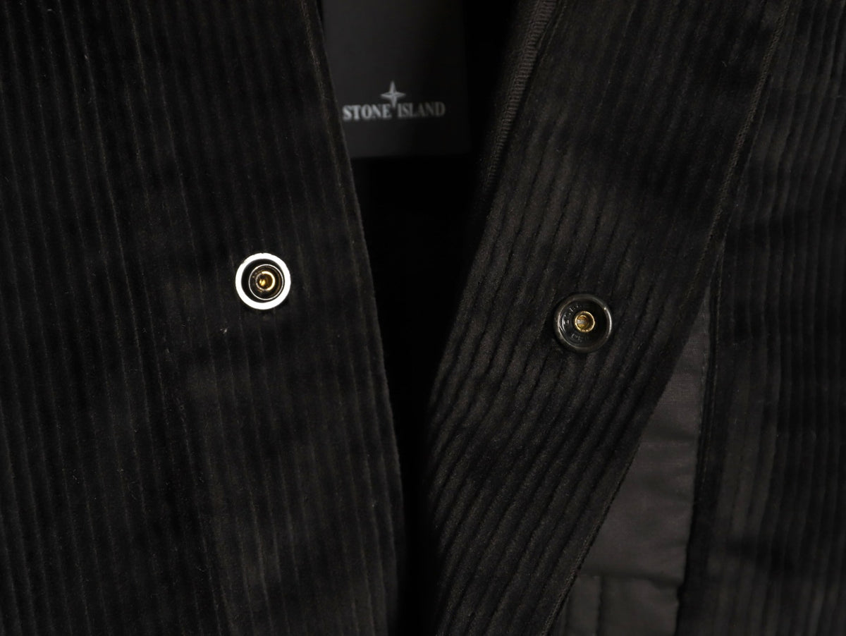 Stone Island Black Compass Badge Chest Pocket Overshirt