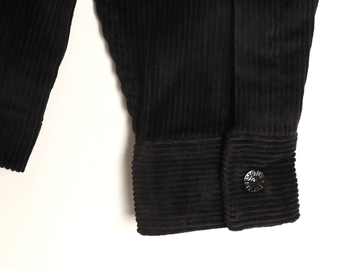 Stone Island Black Compass Badge Chest Pocket Overshirt