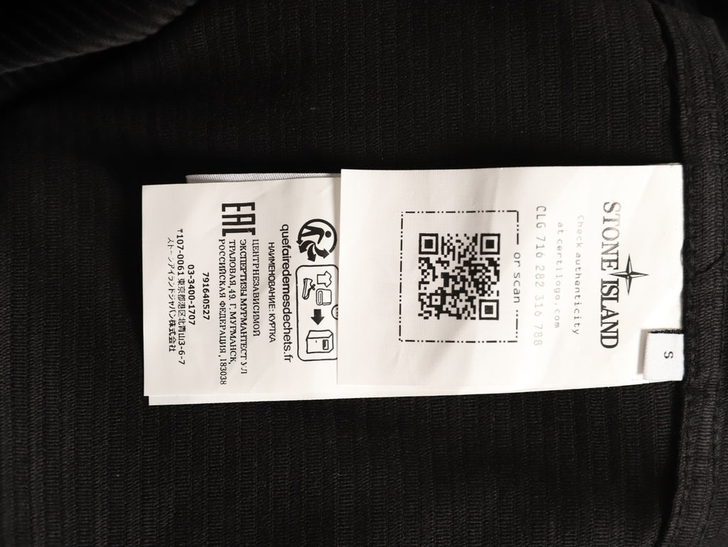 Stone Island Black Compass Badge Chest Pocket Overshirt