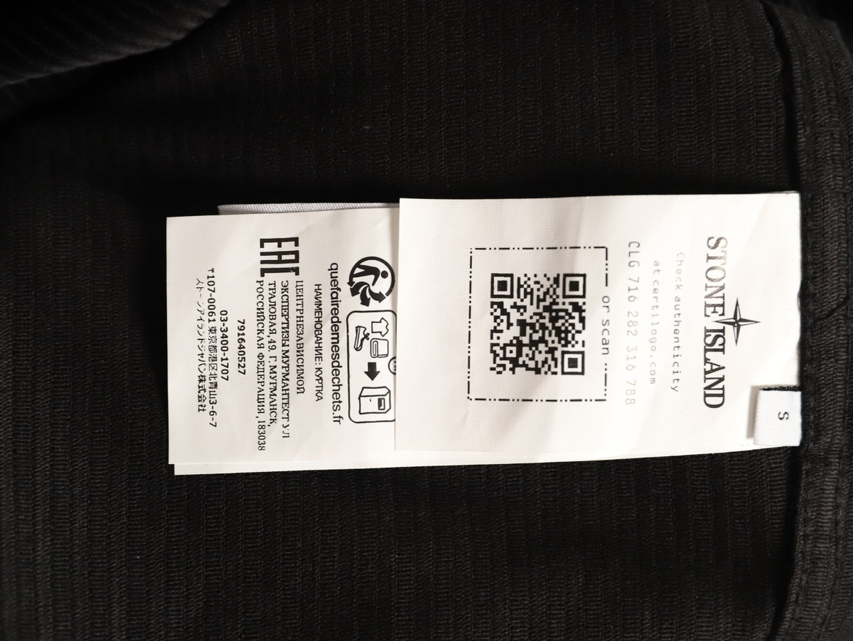 Stone Island Black Compass Badge Chest Pocket Overshirt