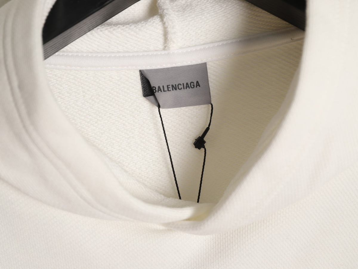 Balenciaga BLCG Layered Tape-Effect Hoodie