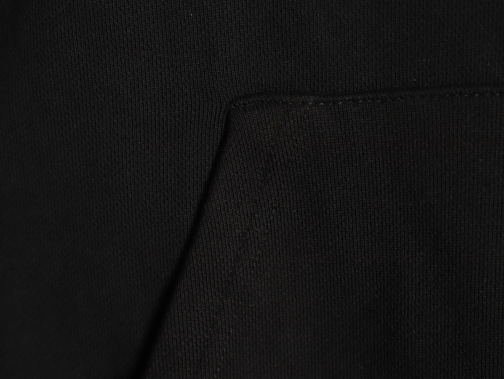 Balenciaga Black BLCG Layered Tape-Effect Hoodie
