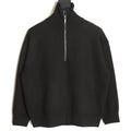 Chanel Double C Half-Zip Mock-Neck Knit Sweater