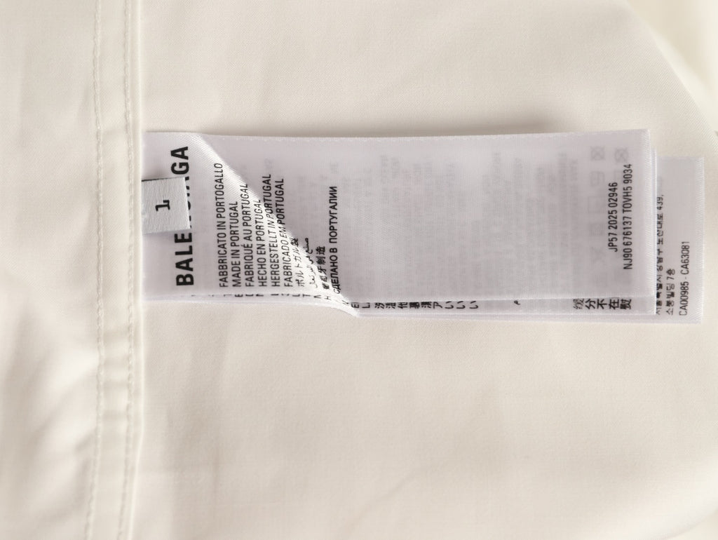 Balenciaga Back Logo Oversized Shirt Jacket