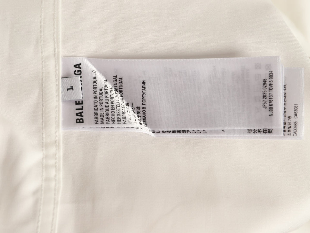 Balenciaga Back Logo Oversized Shirt Jacket