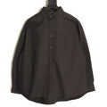 Balenciaga Black Back Logo Oversized Shirt Jacket