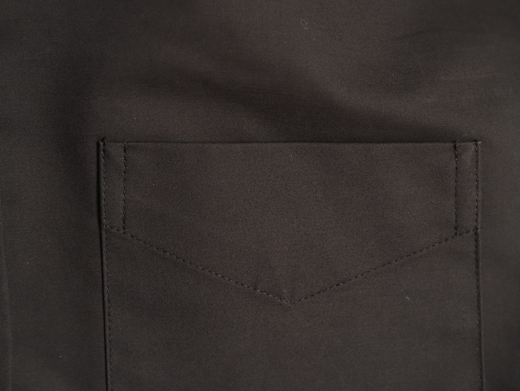 Balenciaga Black Back Logo Oversized Shirt Jacket
