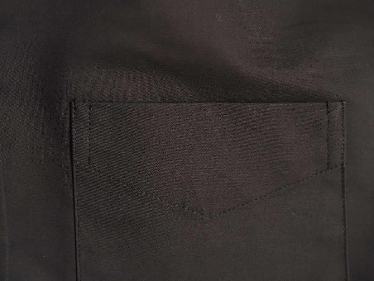 Balenciaga Black Back Logo Oversized Shirt Jacket