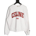 Celine Two-Tone Arched Logo Crewneck Sweatshirt