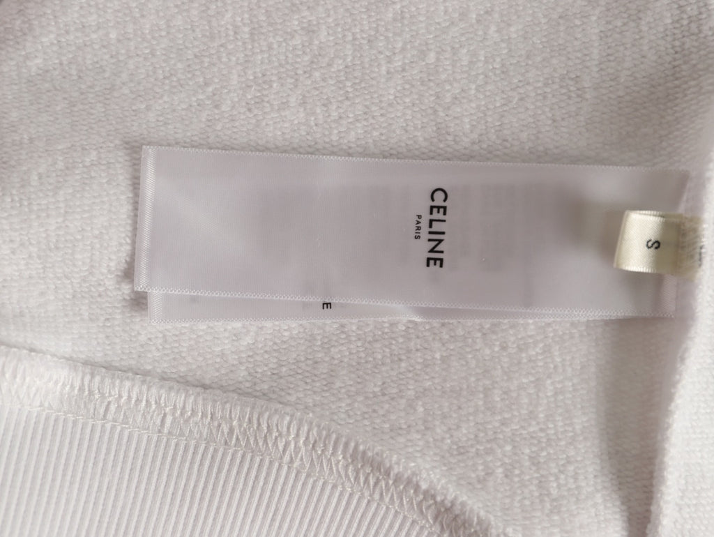 Celine Two-Tone Arched Logo Crewneck Sweatshirt