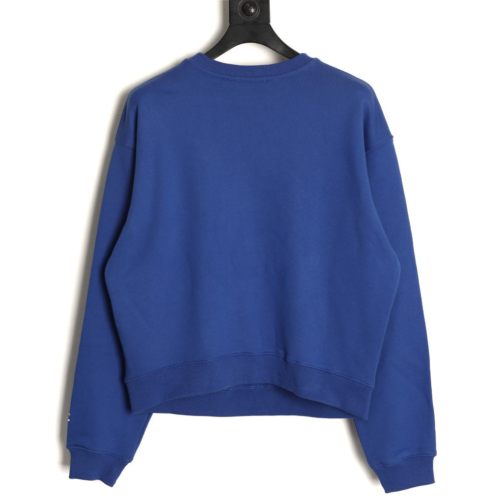 Celine Blue Two-Tone Arched Logo Crewneck Sweatshirt