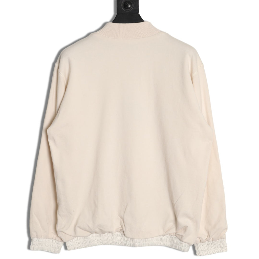 Louis Vuitton LV Tricolor Monogram Reversible Ivory Bomber Jacket