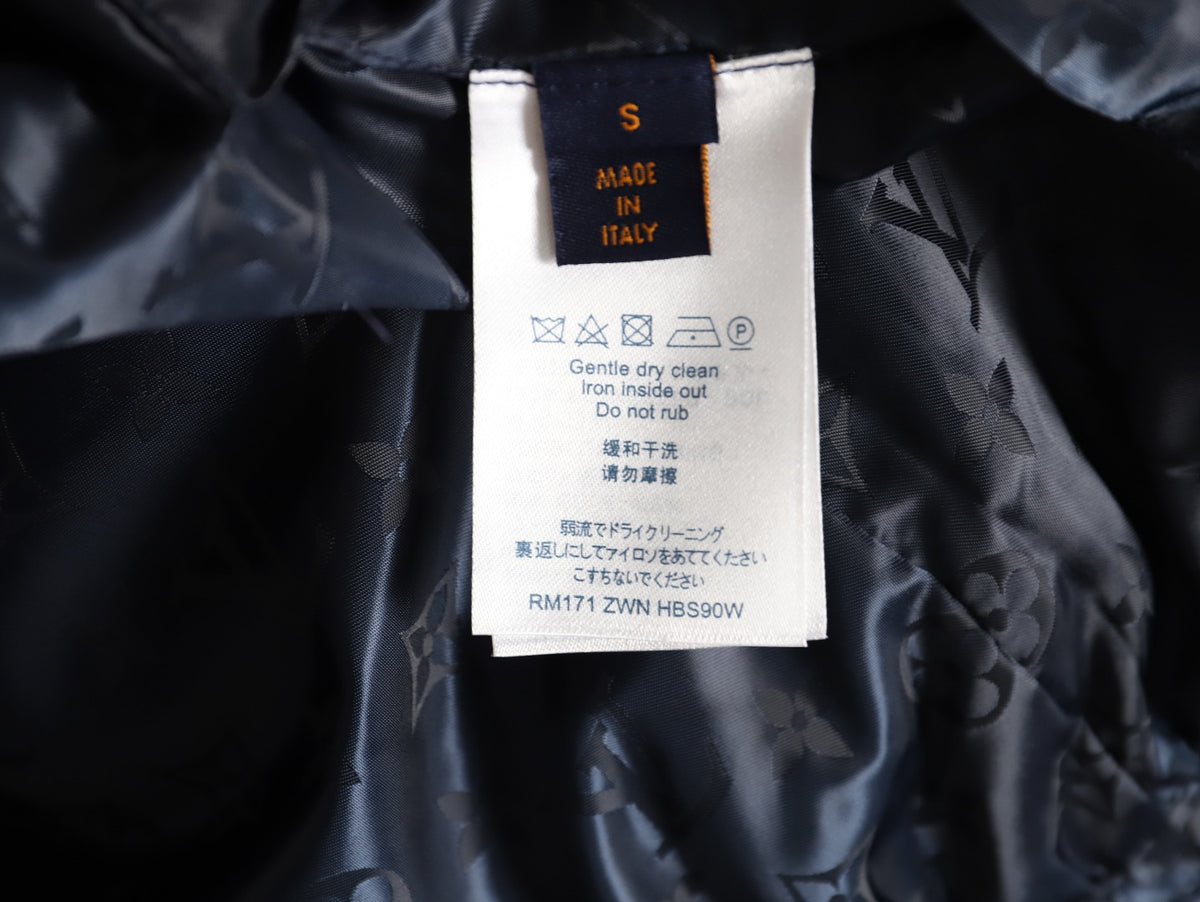 Louis Vuitton LV Tricolor Monogram Reversible Navy Bomber Jacket