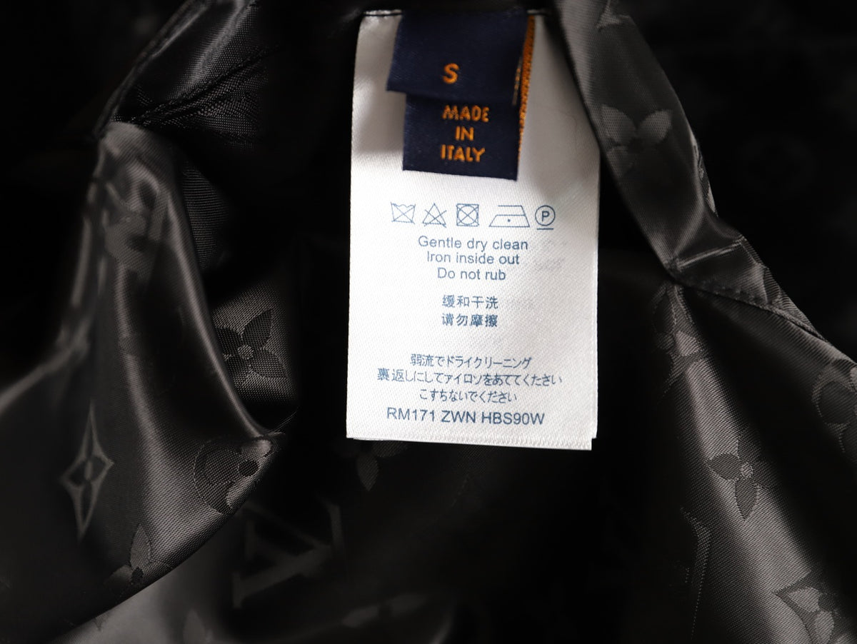 Louis Vuitton LV Tricolor Monogram Reversible Black Bomber Jacket