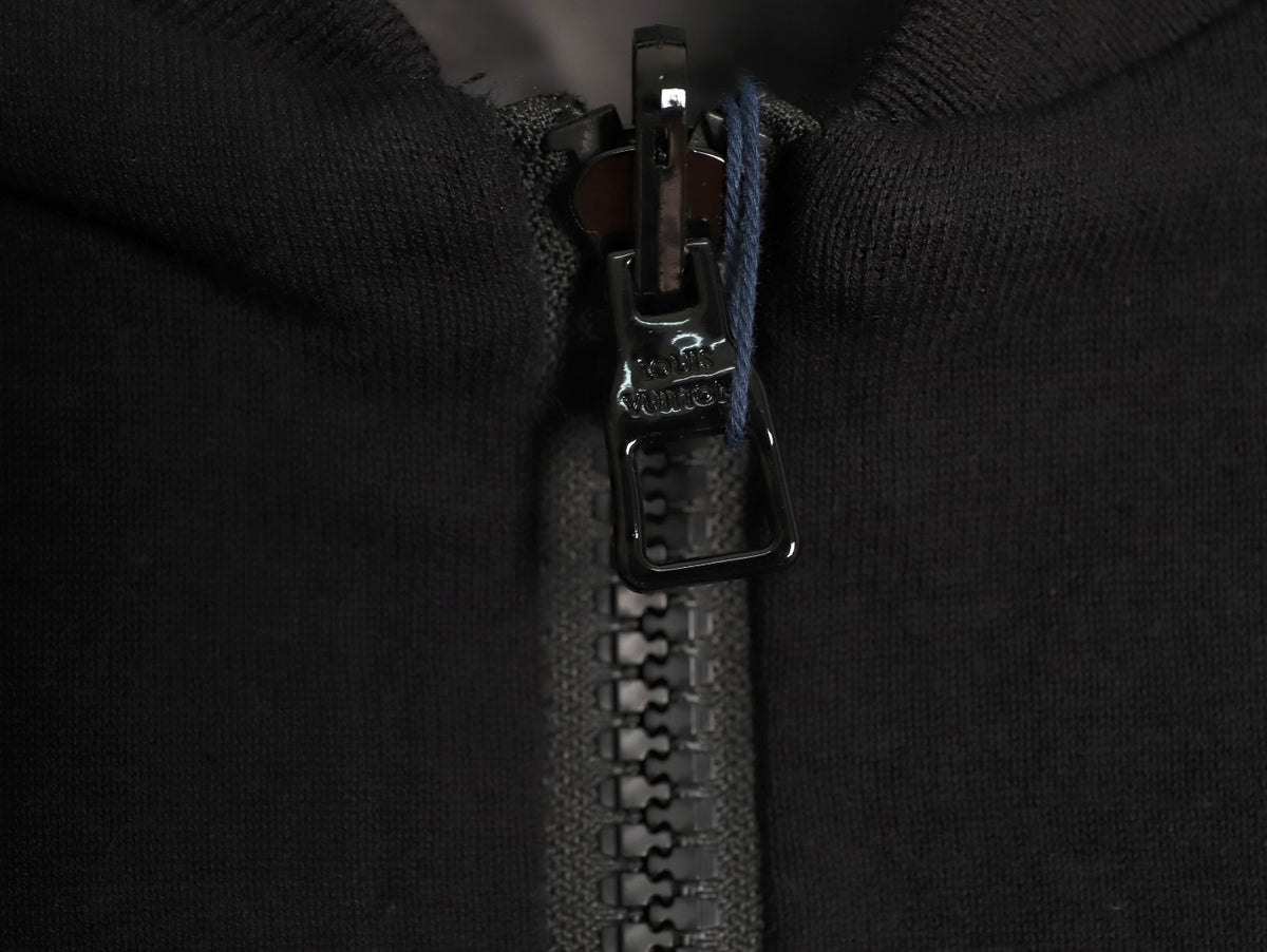 Louis Vuitton LV Tricolor Monogram Reversible Black Bomber Jacket