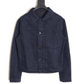 Louis Vuitton LV Embossed Pocket Dark Indigo Denim Trucker Jacket