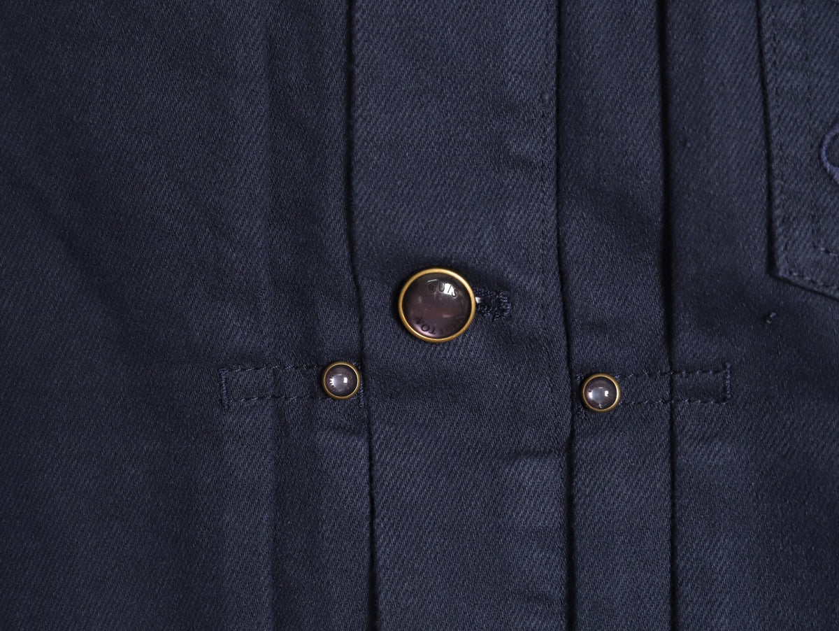 Louis Vuitton LV Embossed Pocket Dark Indigo Denim Trucker Jacket