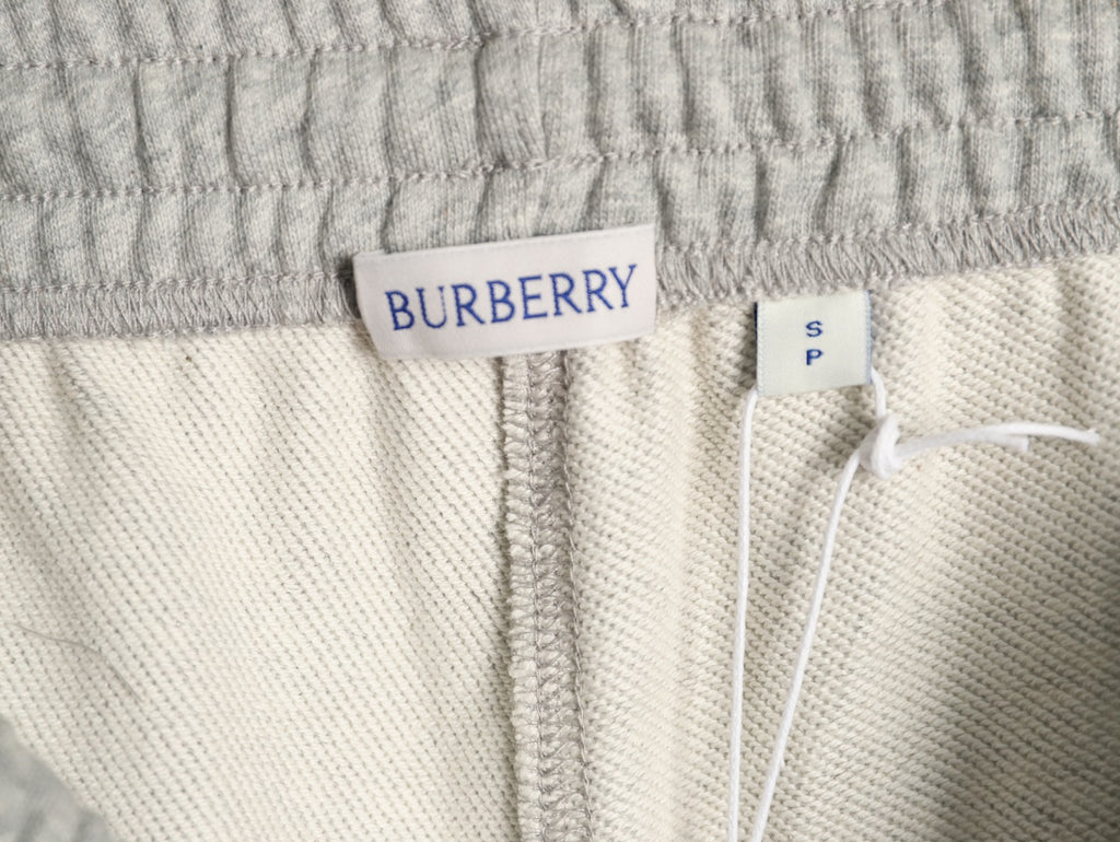 Burberry BBR Check Signature Light Gray Jogger Pants
