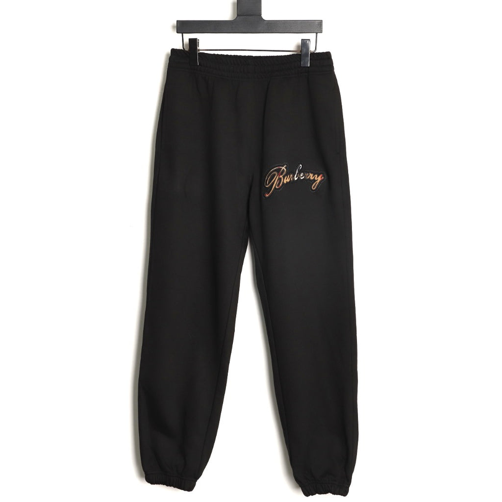 Burberry BBR Check Signature Black Jogger Pants