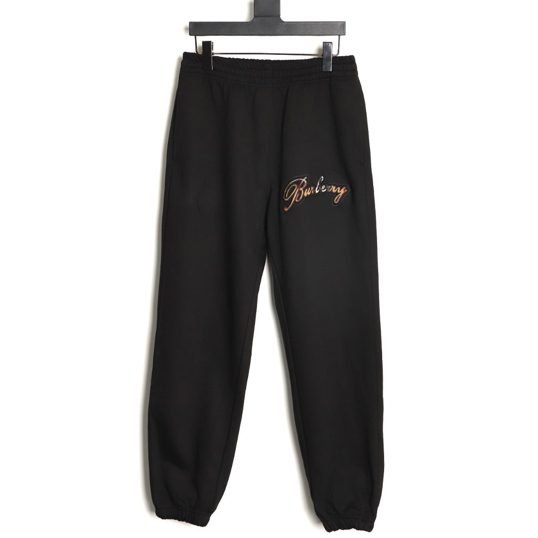 Burberry BBR Check Signature Black Jogger Pants