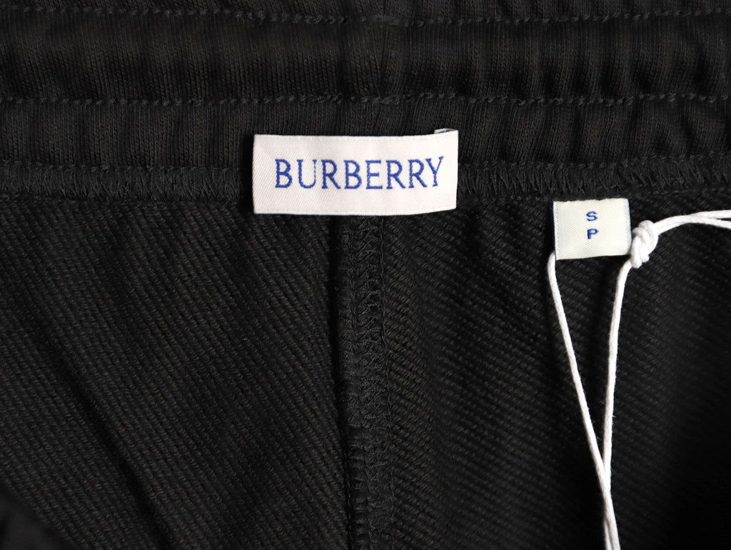 Burberry BBR Check Signature Black Jogger Pants