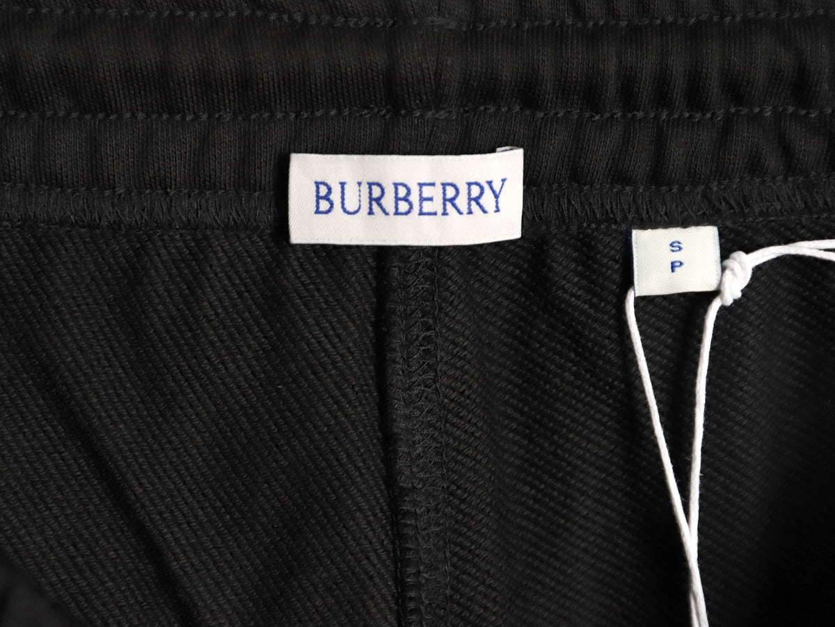 Burberry BBR Check Signature Black Jogger Pants